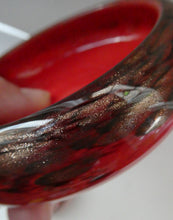 Load image into Gallery viewer, Genuine 1930s Red Aventurine Scottish Monart Glass Pin Dish
