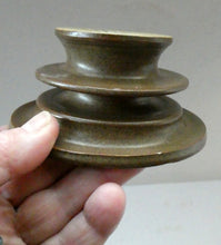 Load image into Gallery viewer, Two Candleholders Scottish Art Studio Pottery by Barbara Davidson. 1970s
