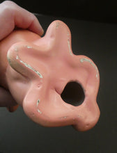 Load image into Gallery viewer, Vintage 1940s SYLVAC STYLE Bubblegum Pink Snub Nose Bunny Rabbit. 5 inches
