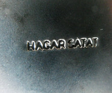 Load image into Gallery viewer, Vintage Hagar Satan Stainless Steel and Blue Rubber Necklace  BOXED
