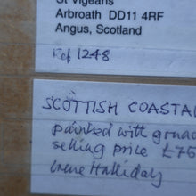 Load image into Gallery viewer, SCOTTISH ART. Vintage Scottish Seascape Gouache Painting by Irene HALLIDAY
