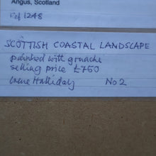 Load image into Gallery viewer, SCOTTISH ART. Vintage Scottish Seascape Gouache Painting by Irene HALLIDAY
