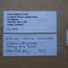 Load image into Gallery viewer, SCOTTISH ART. Vintage Scottish Seascape Gouache Painting by Irene HALLIDAY
