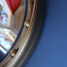 Load image into Gallery viewer, VINTAGE Regency Style Round Convex Wall Mirror - with Gold Wooden Frame Embellished with Balls
