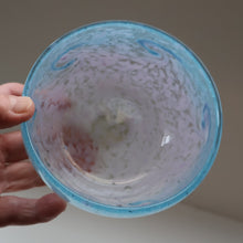 Load image into Gallery viewer, E/ Fabulous Little X ZA Shape Antique Scottish Monart Glass Bowl. With Original Paper Label on the Base 
