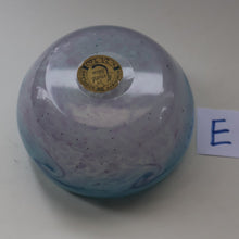 Load image into Gallery viewer, E/ Fabulous Little X ZA Shape Antique Scottish Monart Glass Bowl. With Original Paper Label on the Base 
