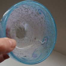 Load image into Gallery viewer, E/ Fabulous Little X ZA Shape Antique Scottish Monart Glass Bowl. With Original Paper Label on the Base 
