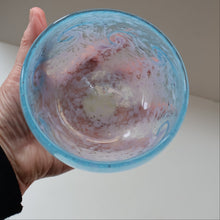 Load image into Gallery viewer, C/ Fabulous Little X ZA Shape Antique Scottish Monart Glass Bowl. With Original Paper Label on the Base 
