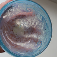 Load image into Gallery viewer, C/ Fabulous Little X ZA Shape Antique Scottish Monart Glass Bowl. With Original Paper Label on the Base 
