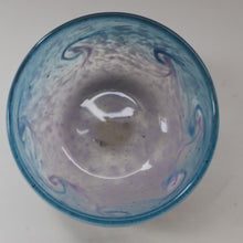 Load image into Gallery viewer, C/ Fabulous Little X ZA Shape Antique Scottish Monart Glass Bowl. With Original Paper Label on the Base 
