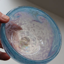 Load image into Gallery viewer, B/ Fabulous Little X ZA Shape Antique Scottish Monart Glass Bowl. With Original Paper Label on the Base 
