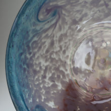 Load image into Gallery viewer, B/ Fabulous Little X ZA Shape Antique Scottish Monart Glass Bowl. With Original Paper Label on the Base 
