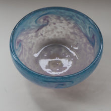 Load image into Gallery viewer, B/ Fabulous Little X ZA Shape Antique Scottish Monart Glass Bowl. With Original Paper Label on the Base 
