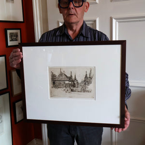 SCOTTISH ART. Sir Muirhead Bone (1876 - 1953). Glasgow International Exhibition 1901. Ireland and Russia. Signed in the plate