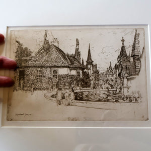 SCOTTISH ART. Sir Muirhead Bone (1876 - 1953). Glasgow International Exhibition 1901. Ireland and Russia. Signed in the plate
