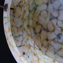 Load image into Gallery viewer, 1940s Glass Hanging Goldfish Bowl or Flycatcher Lampshade. Mottled Marble Effect
