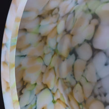 Load image into Gallery viewer, 1940s Glass Hanging Goldfish Bowl or Flycatcher Lampshade. Mottled Marble Effect
