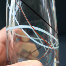 Load image into Gallery viewer, VICKE LINDSTRAND for Kosta Glass. 1950s Clear Glass Vase with Fine Ribbon Trails. Etched Signature: Kosta LH 1089
