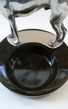 Load image into Gallery viewer,  1930s Art Deco Silver Plate Greyhound Sculpture. Mounted on a Coin or Pin Dish
