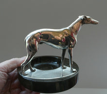 Load image into Gallery viewer,  1930s Art Deco Silver Plate Greyhound Sculpture. Mounted on a Coin or Pin Dish
