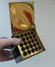 Load image into Gallery viewer, 1930s DRGM German Bauhaus Metal Cigarette Dispenser. Marianne Brandt Style

