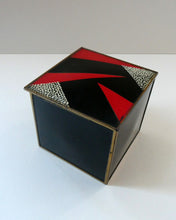 Load image into Gallery viewer, 1930s DRGM German Bauhaus Metal Cigarette Dispenser. Marianne Brandt Style
