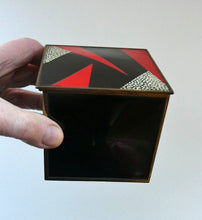 Load image into Gallery viewer, 1930s DRGM German Bauhaus Metal Cigarette Dispenser. Marianne Brandt Style
