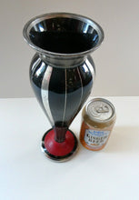 Load image into Gallery viewer,  FRENCH Art Deco HEM Black Glass Vase by Michel Herman : 10 3/4 inches
