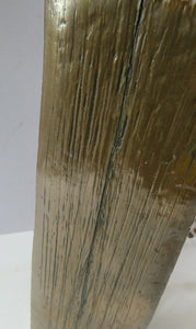 1960s 1970s Brutalist Bronze Ceramic Table Lamp. Hepworth. Moore Influence