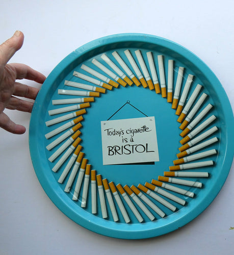Bristol Cigarettes Advertising Item. Tin Beer Tray 1960s