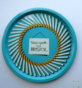 Bristol Cigarettes Advertising Item. Tin Beer Tray 1960s