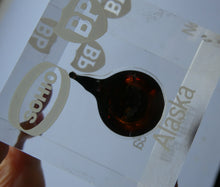 Load image into Gallery viewer, BP North Sea Oil Sohio Oil Alaska Paperweight Drop of OIl 1970s
