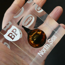 Load image into Gallery viewer, BP North Sea Oil Sohio Oil Alaska Paperweight Drop of OIl 1970s
