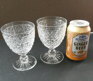 Pair of 1920s Edinburgh Crystal Gin and Tonic Glasses
