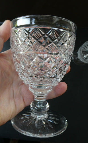 Pair of 1920s Edinburgh Crystal Gin and Tonic Glasses
