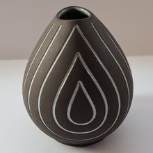 Load image into Gallery viewer, (A) 1950s DANISH Sgrafitto Vase. Designed by Helge Osterberg
