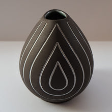 Load image into Gallery viewer, (B) 1950s DANISH Sgrafitto Vase. Designed by Helge Osterberg
