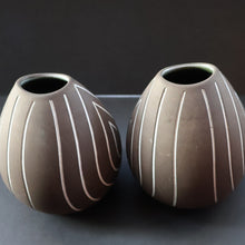 Load image into Gallery viewer, (B) 1950s DANISH Sgrafitto Vase. Designed by Helge Osterberg
