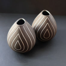 Load image into Gallery viewer, (B) 1950s DANISH Sgrafitto Vase. Designed by Helge Osterberg
