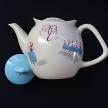 Load image into Gallery viewer, RARE and Totally Fabulous 1950s Beswick BALLET PATTERN Teapot
