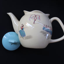 Load image into Gallery viewer, RARE and Totally Fabulous 1950s Beswick BALLET PATTERN Teapot
