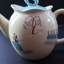 Load image into Gallery viewer, RARE and Totally Fabulous 1950s Beswick BALLET PATTERN Teapot
