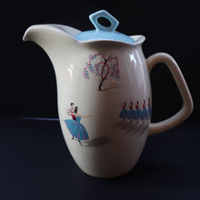Load image into Gallery viewer, RARE and Totally Fabulous 1950s Beswick BALLET PATTERN Coffee Pot
