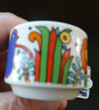 Load image into Gallery viewer, 1960s Villeroy &amp; Boch Set of Six Egg Cugs on Original Stand ACAPULCO
