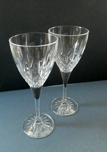 Set of Six Vintage ROYAL DOULTON Long Stemmed Wine Glasses: Earlswood Pattern