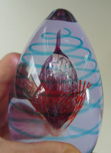 Load image into Gallery viewer, Vintage SCOTTISH Caithness Glass Paperweight: SHOOTING STAR by Alastair MacIntosh; 2003
