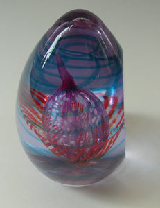 Vintage SCOTTISH Caithness Glass Paperweight: SHOOTING STAR by Alastair MacIntosh; 2003