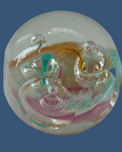 SCOTTISH GLASS Caithness LIMITED EDITION Paperweight: WANDERLUST Margot Thomson; 1991