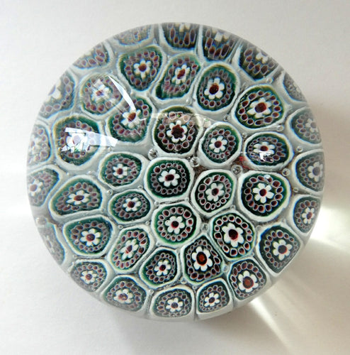 Vintage Millefiori Close Pack Carpet Paperweight; Possibly made by Fratelli TOSO