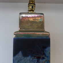 Load image into Gallery viewer, SCOTTISH POTTERY. LARGE Margery Clinton Lustre Glaze Lamp Base. Re-wired
